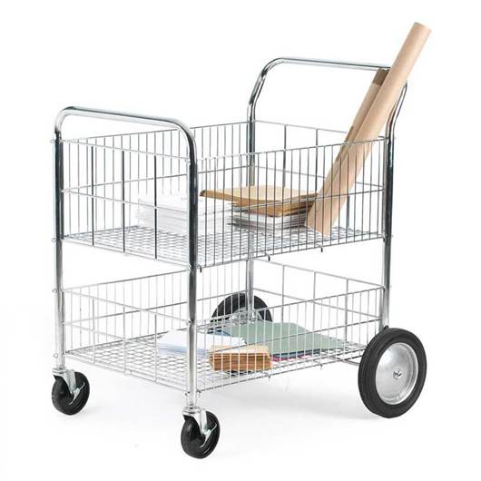 Picture of Chrome Plated Wire Trolley with Removable Shelf