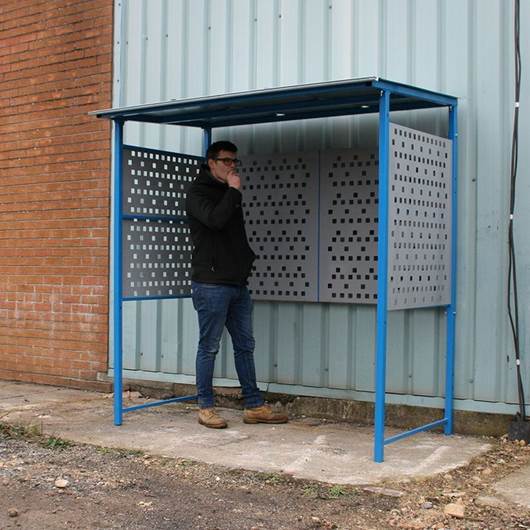 Picture of Economy Smoking Shelter with Steel Sides